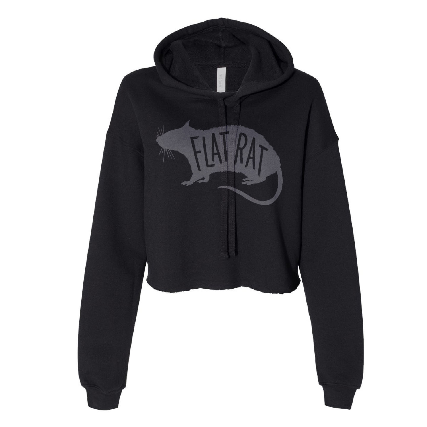 Flat Rat Ladies Cropped Hoodie (EFS003NOL-7502)