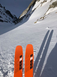 Fresh Lines in Couloirs, Verbier