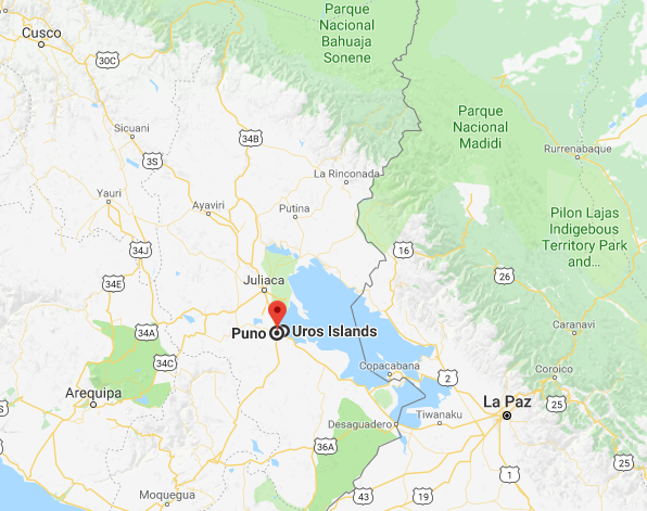 Mapa - Lago Titicaca