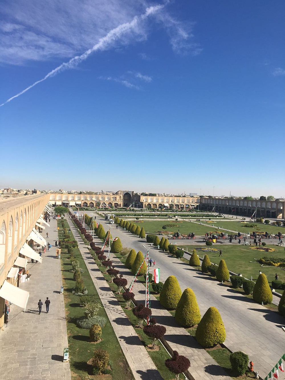 Foto da Praça de Isfahan. Foto: Fernanda