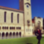 Foto Tatiane na Universidade de Perth