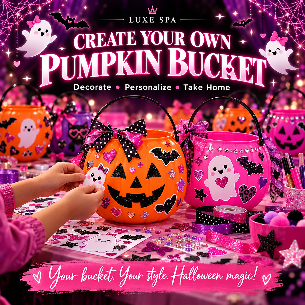🎃 Create Your Own Pumpkin Bucket at Luxe! 👻