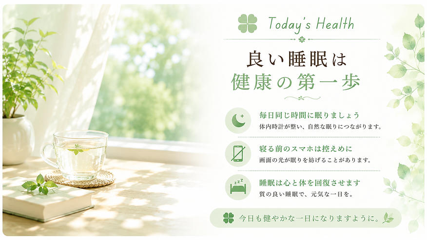 今日の健康