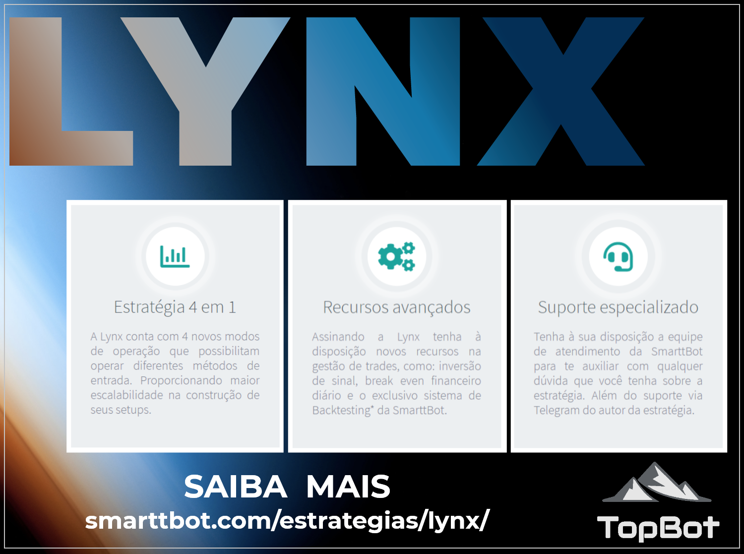 TopBot - Robôs Traders | Estratégia LYNX | mini índice
