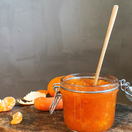 Klementin- og gulerodsmarmelade