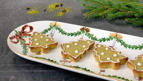 Kransekagestykker med pistacie