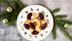 Vaniljekranse med appelsin og chokolade