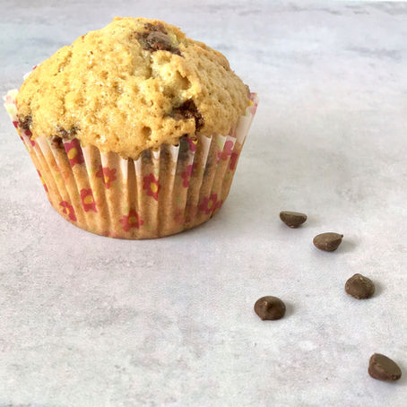 Vaniljemuffins med chokoladestykker
