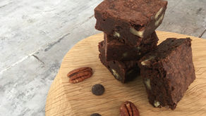 Chokoladebrownie med pekannødder