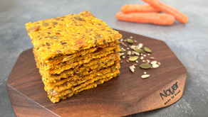 Knækbrød med gulerod