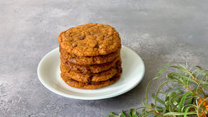 Cookies med havtorn og chokolade