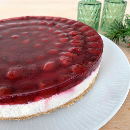 Cheesecake med kirsebær