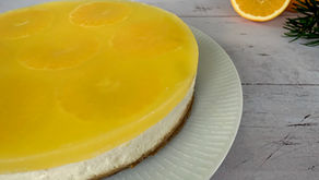 Appelsin cheesecake på peberkagebund