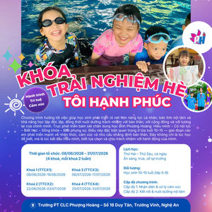 KHÓA TRẢI NGHIỆM HÈ 2026 - TÔI HẠNH PHÚC