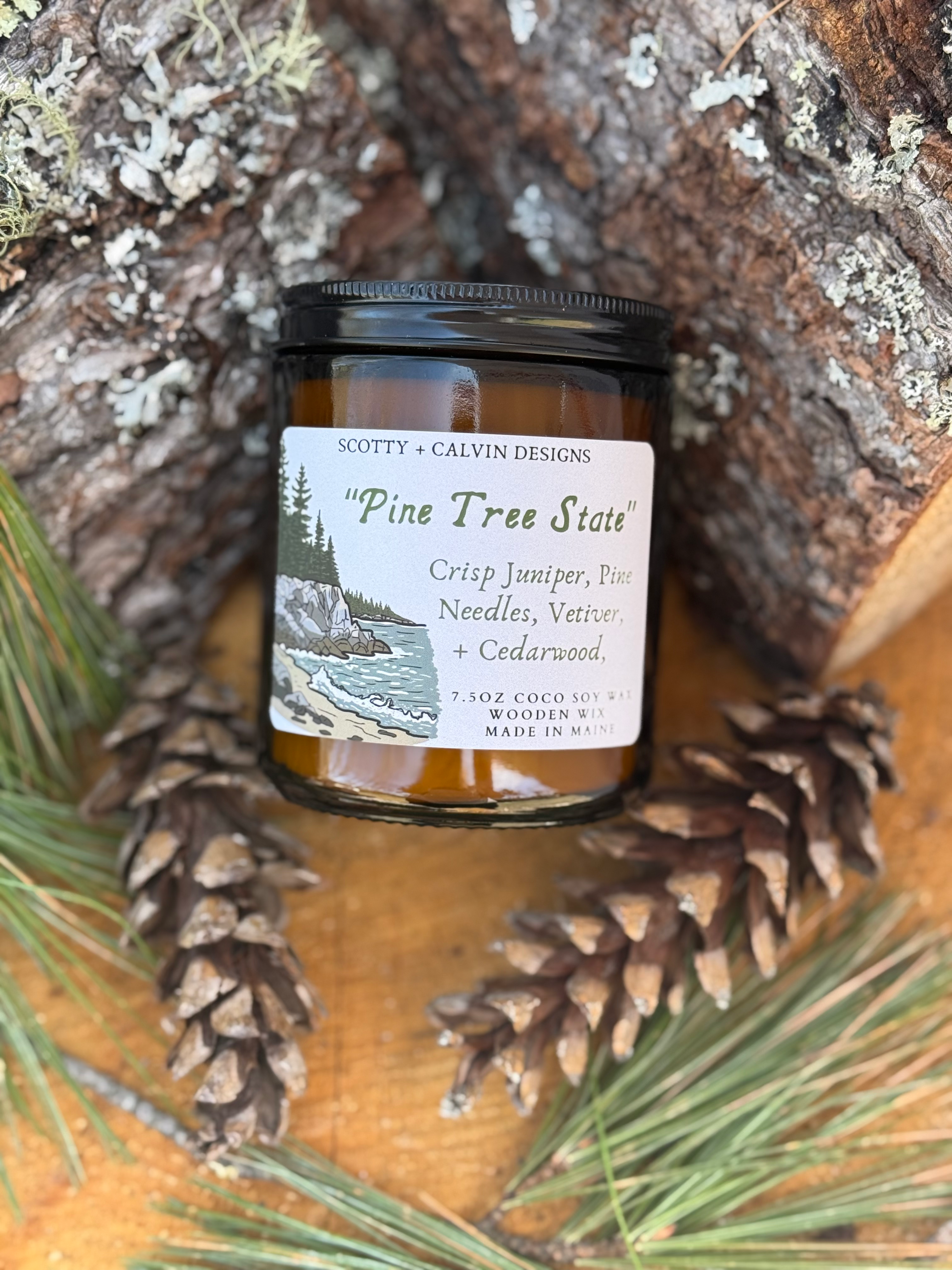 Pine Tree State 7.5oz CocoSoy Candle