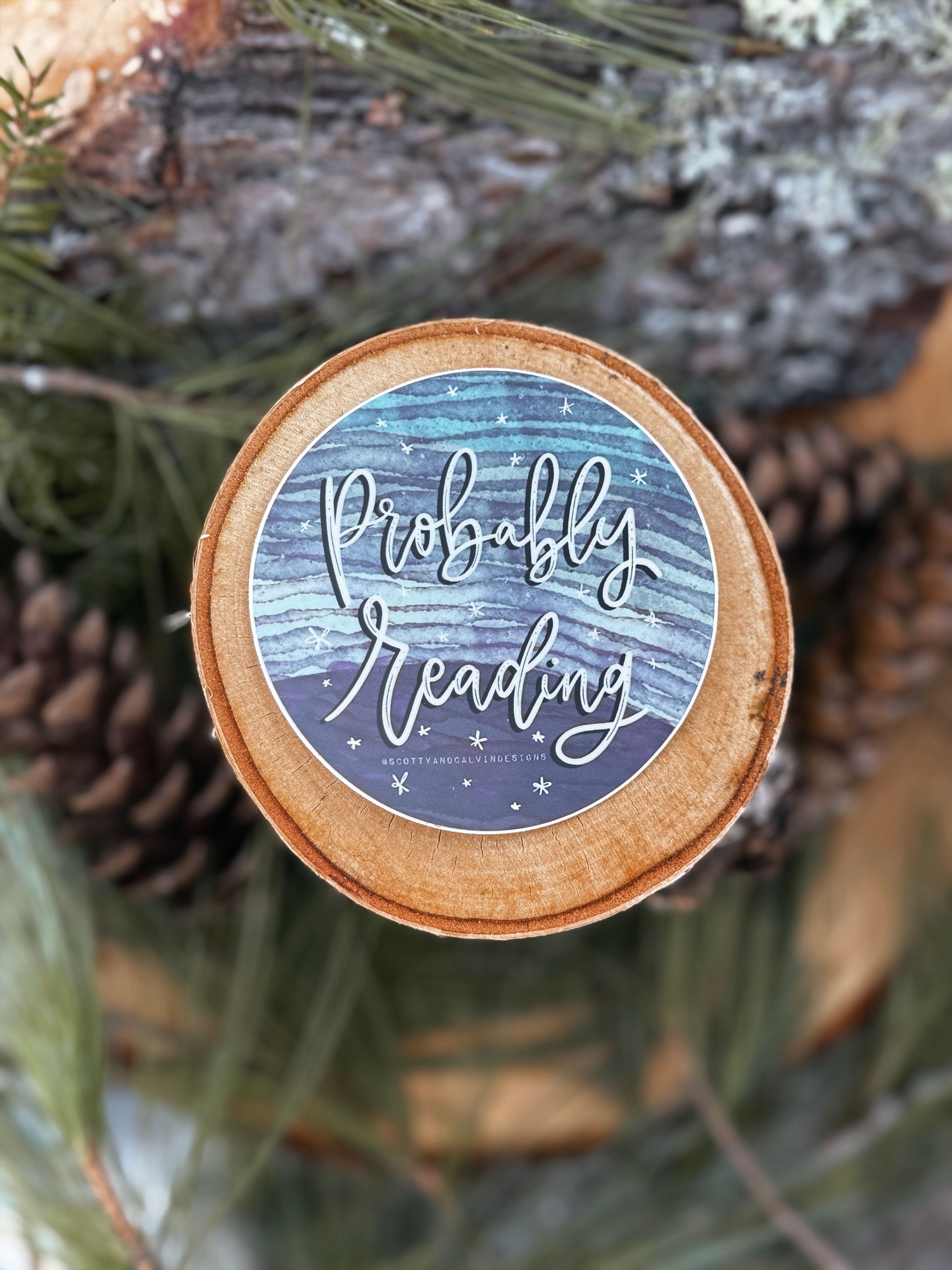 Probably Reading Sticker