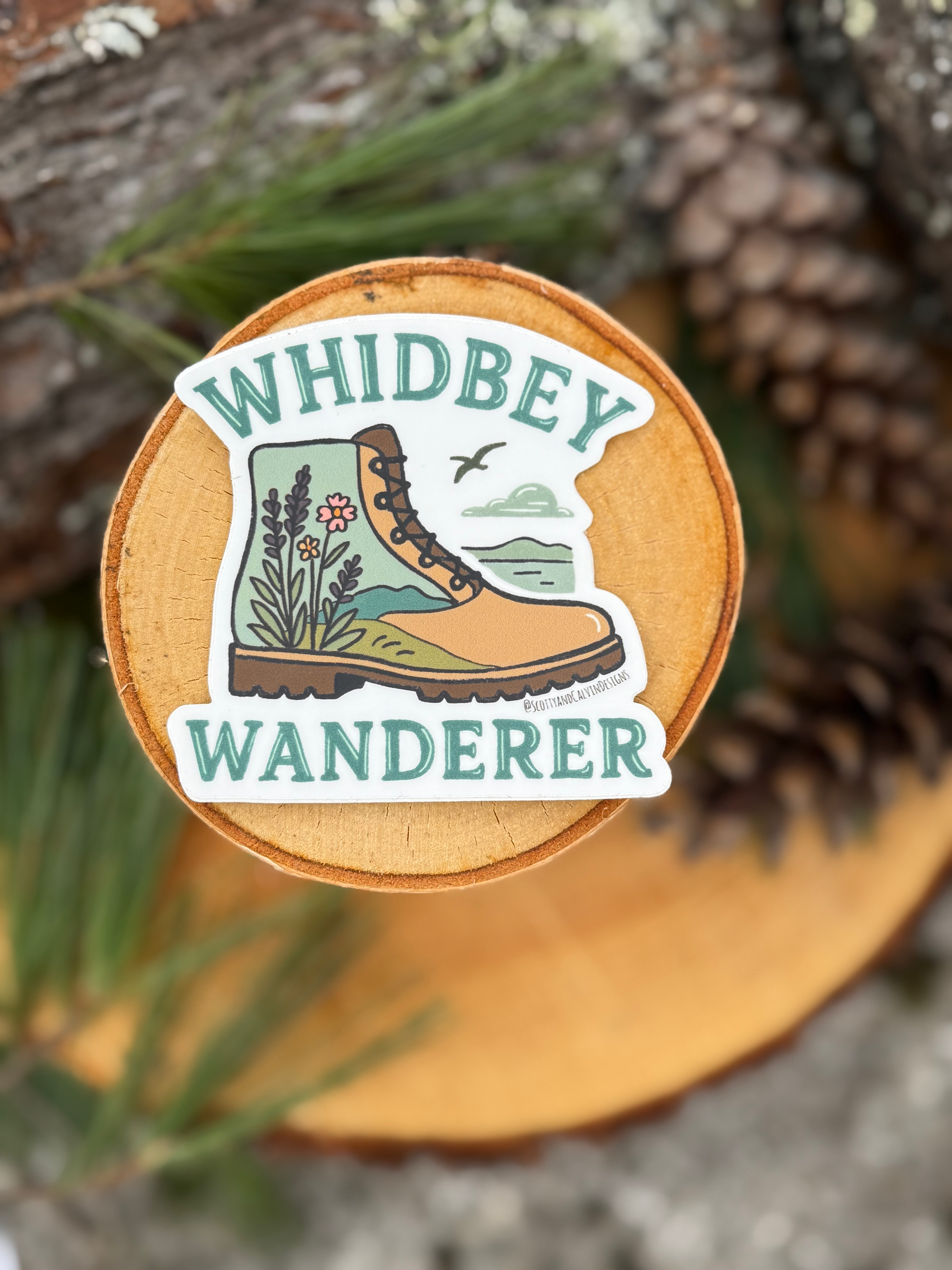 Whidbey Wanderer Sticker Wholesale