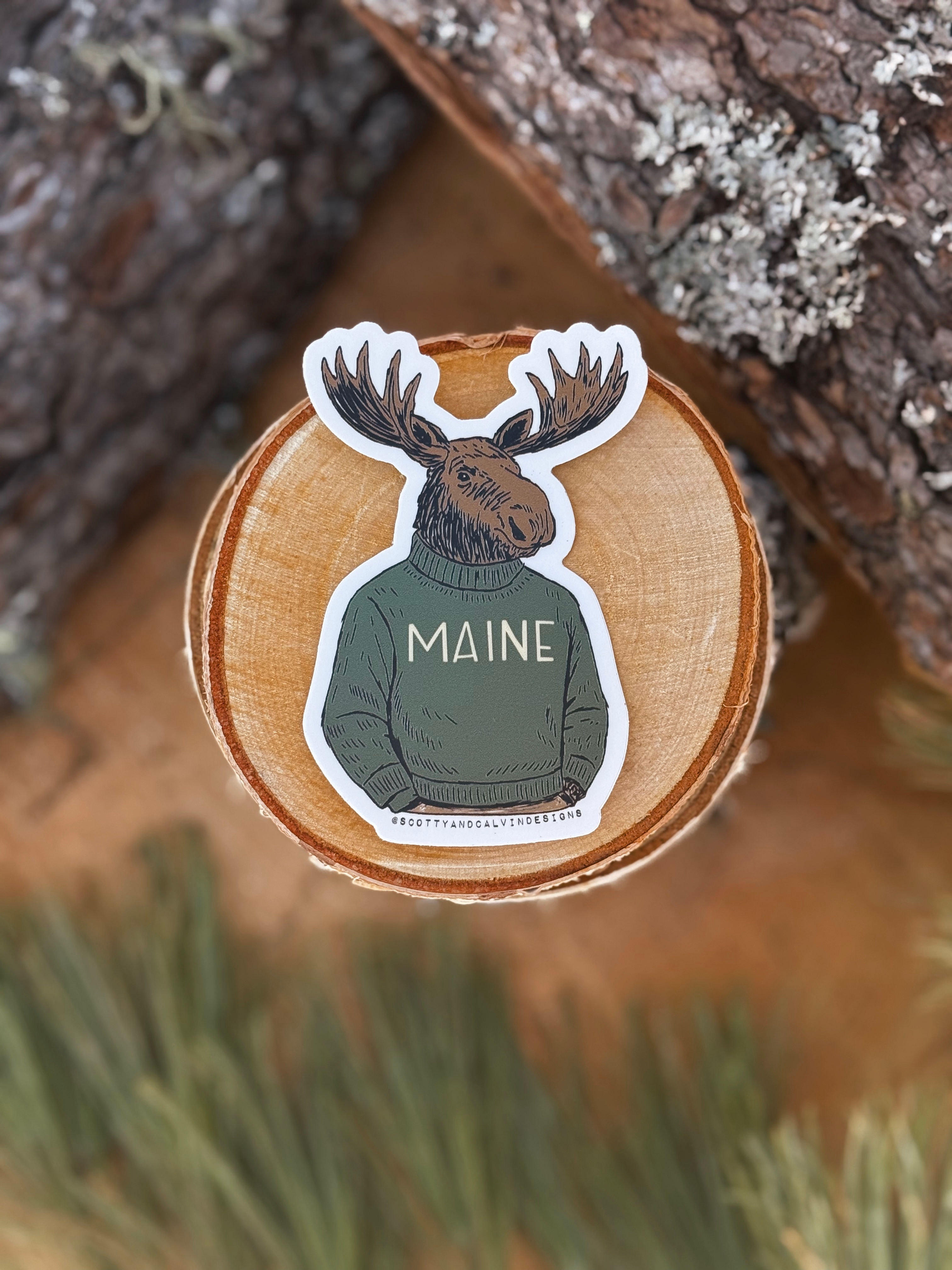 Sophisticated Moose Sticker