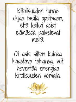 Vko 22 - Kiitollisuus