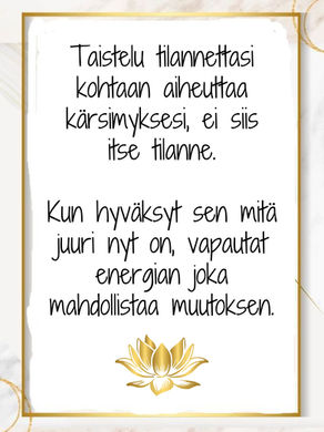 Tunne Viikkoosi Tunne Viikkosi Hyväksyntä Kultainen Lootus Blogi