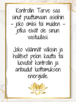 Vko 21 - Kontrollin Tarve