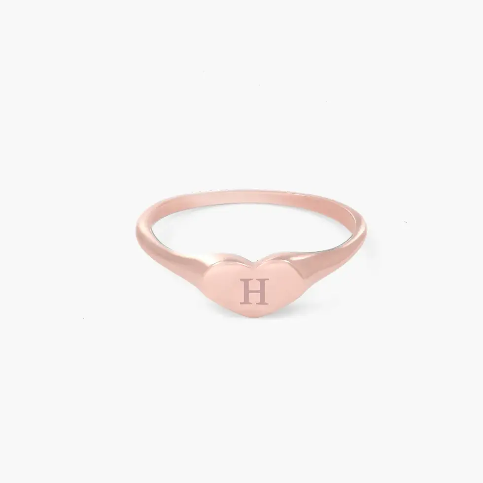 الصورة المصغرة: customized heart signet ring