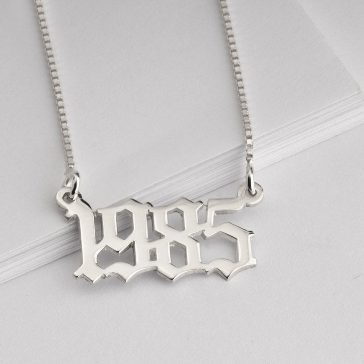 Thumbnail: Alqismat Year Name Necklace
