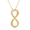 Thumbnail: Vertical Two Names Infinity Necklace