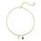 Thumbnail: Personalized Initial Anklet with Birthstone