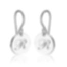 Initial Sterling Silver Earrings