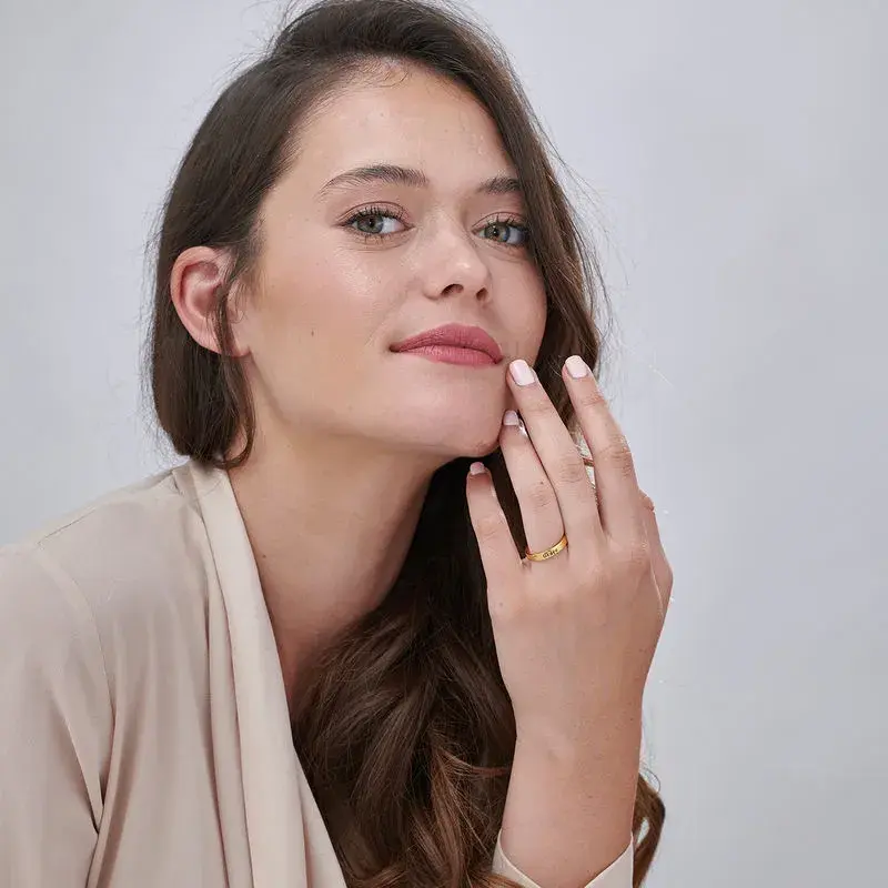 Thumbnail: thin wedding band rings
