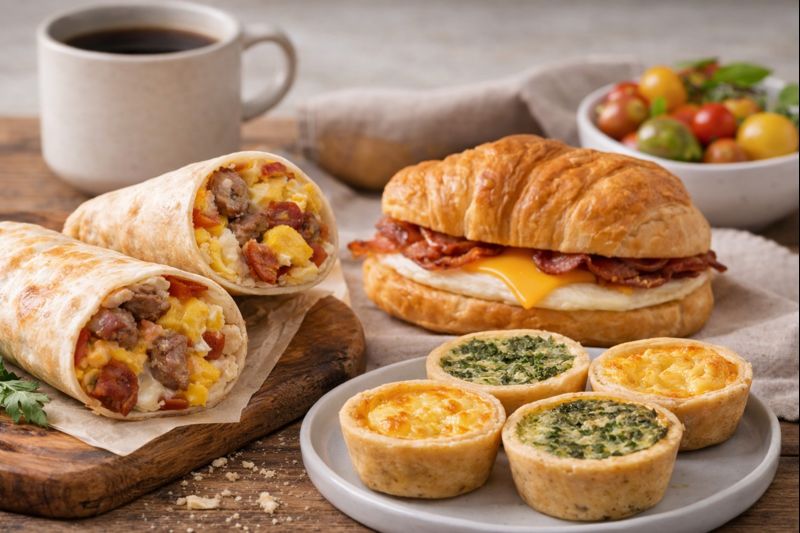 Arranged Food and Objects