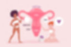 female reproductive system concept detailed