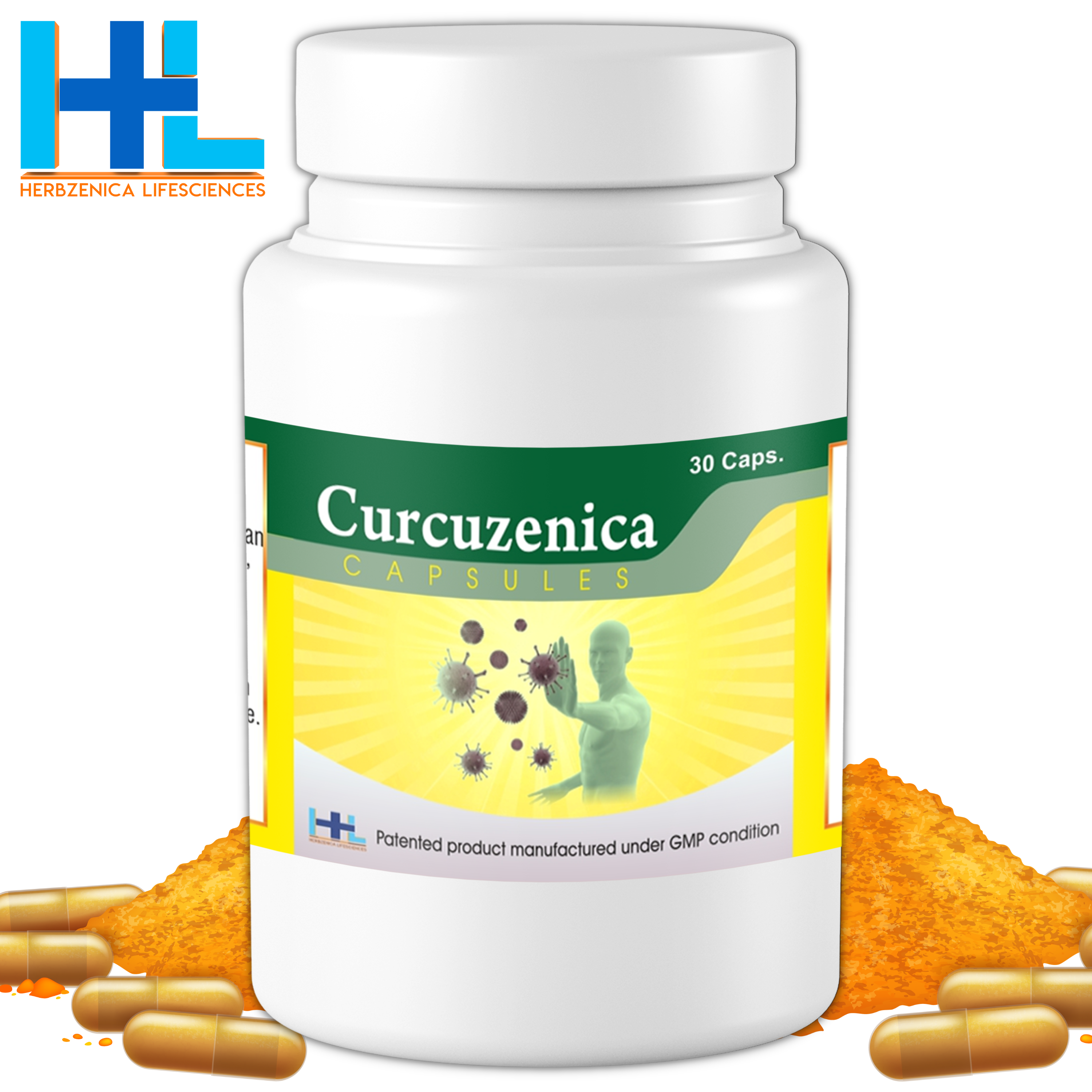 Curcuzenica Capsules - 125mg Soluble Nano Curcumin