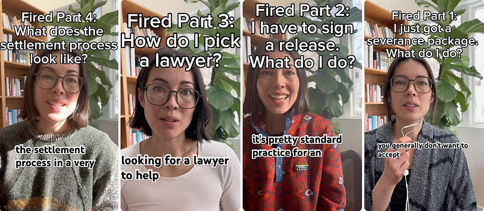 YouTube thumbnail images of Rika Sawatsky's videos.