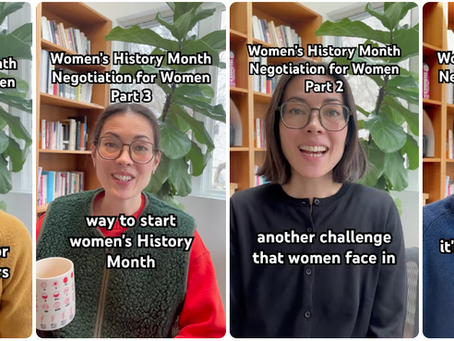 YouTube thumbnails of Rika Sawatsky's tips on negotiation for women