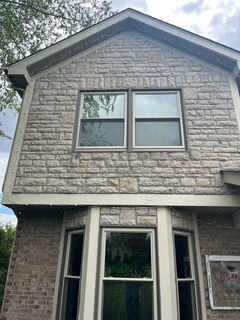 Window Drain Stain After