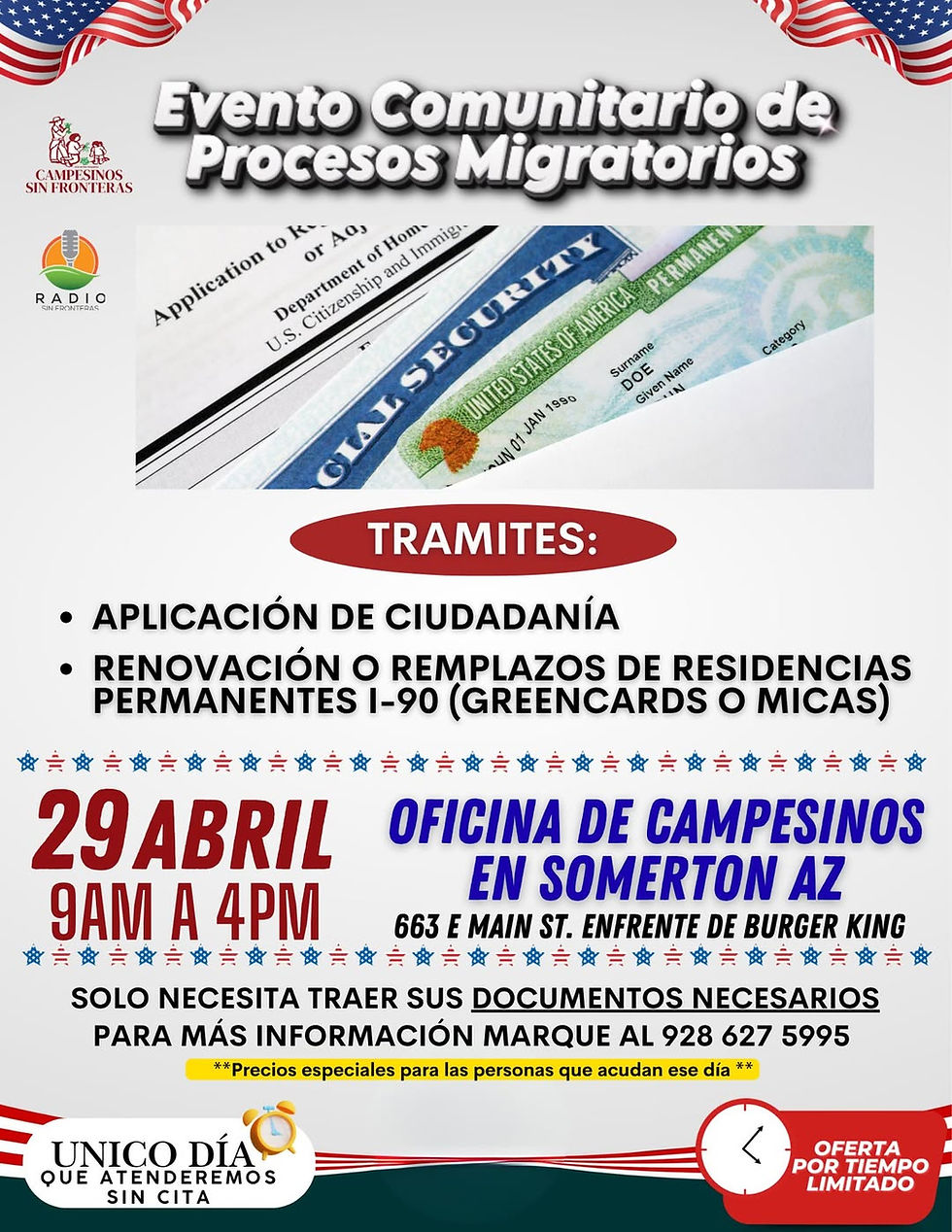 Community Immigration Services Event