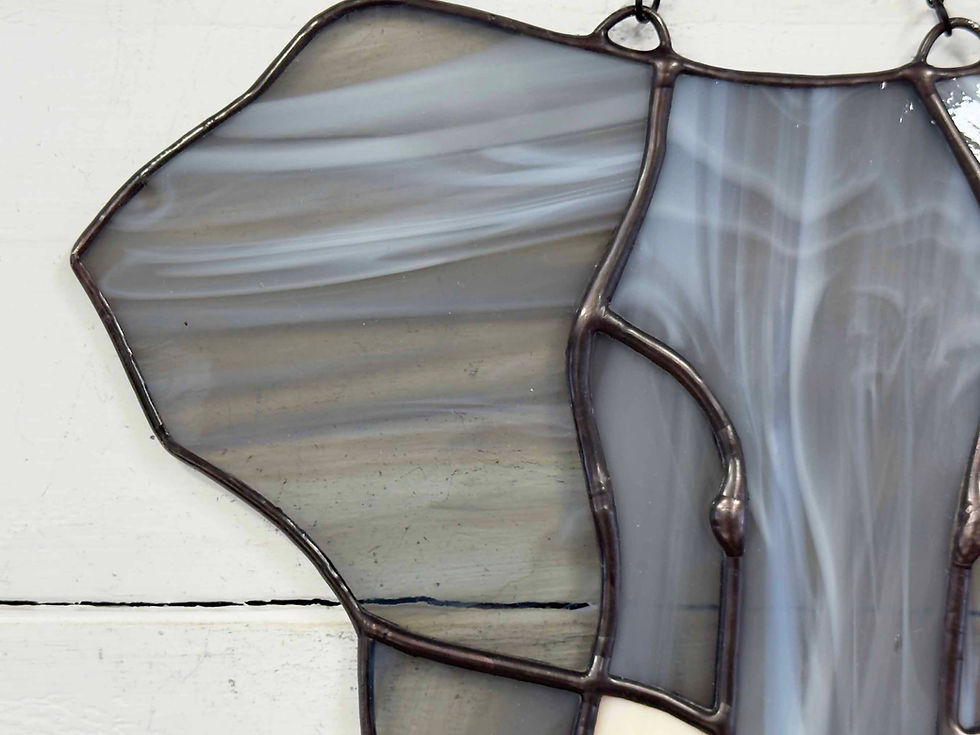 Thumbnail: Stained Glass Elephant Suncatcher - Colorful Window Hanging