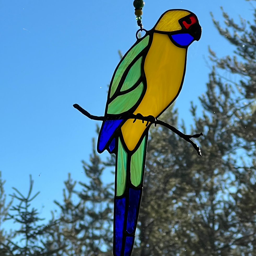 Thumbnail: Stained Glass Parrot Suncatcher