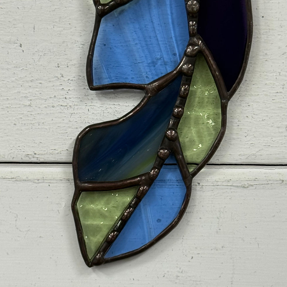 Thumbnail: Stained Glass Feather Suncatcher