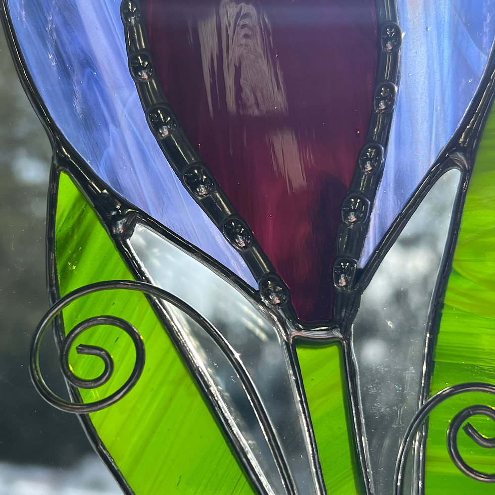 Thumbnail: Stained Glass Crocus Suncatcher