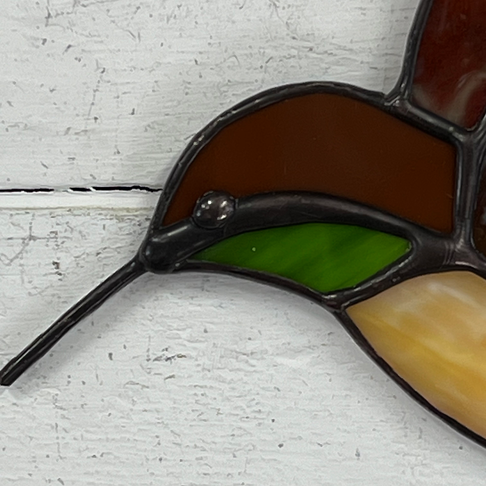 Thumbnail: Stained Glass Hummingbird Suncatcher