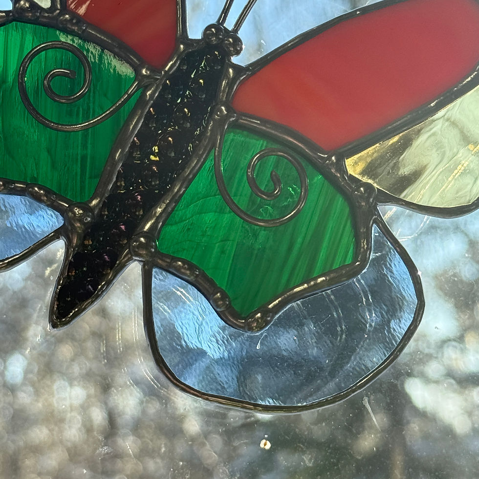 Thumbnail: Stained Glass Butterfly Suncatcher