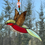 Thumbnail: Stained Glass Hummingbird Suncatcher