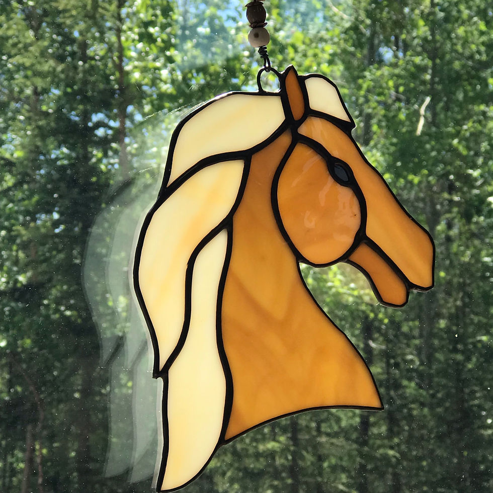Thumbnail: Stained Glass Horse Suncatcher