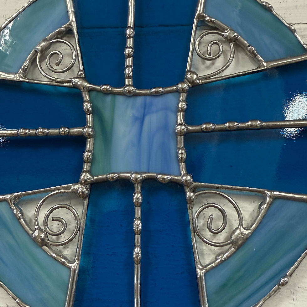 Thumbnail: Stained Glass Cross Suncatcher