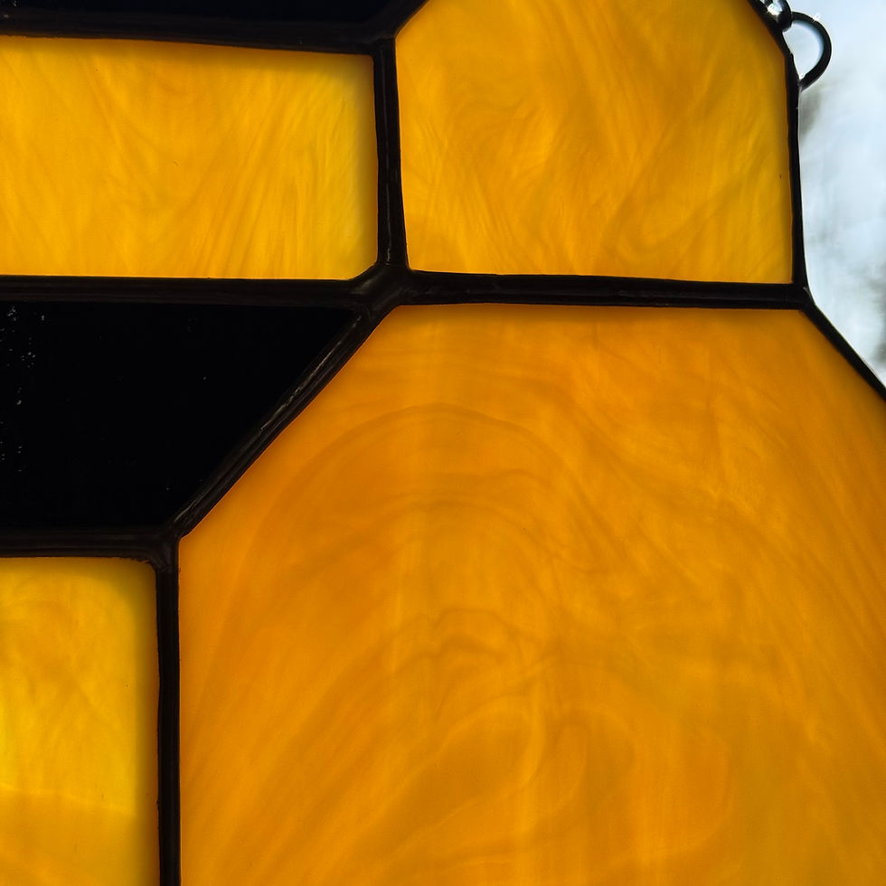 Thumbnail: Stained Glass Grain Elevator Suncatcher