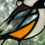 Thumbnail: Stained Glass Chickadee Suncatcher