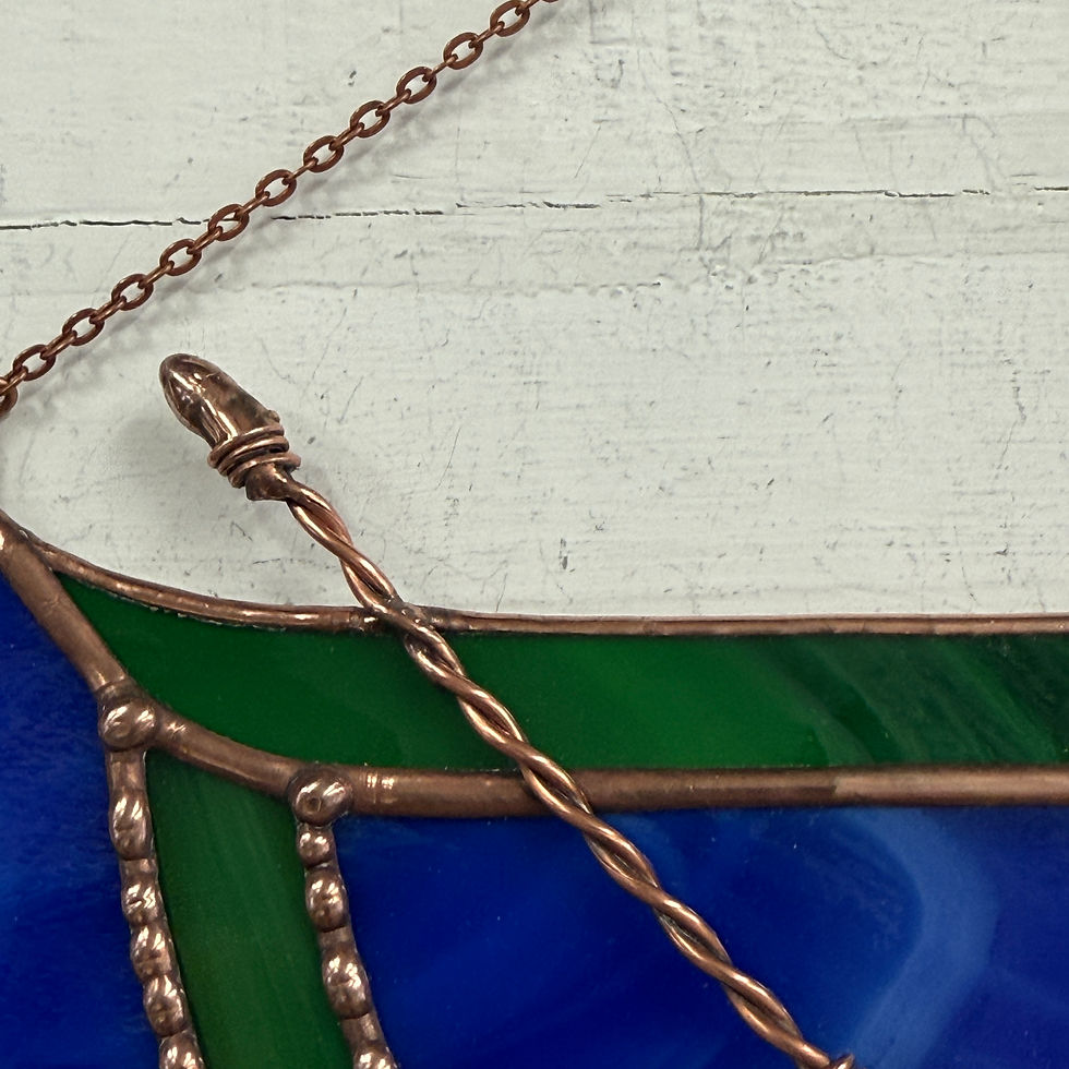Thumbnail: Stained Glass Canoe Suncatcher